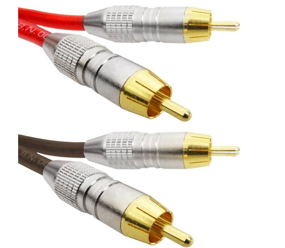 RØDE Rode Cinch-Kabel Set RCA Kabel Rot - Braun 3m Audio-Kabel RØDE Rode Cinch-Kabel Set RCA Kabel Rot - Braun 3m Audio-Kabel von RØDE