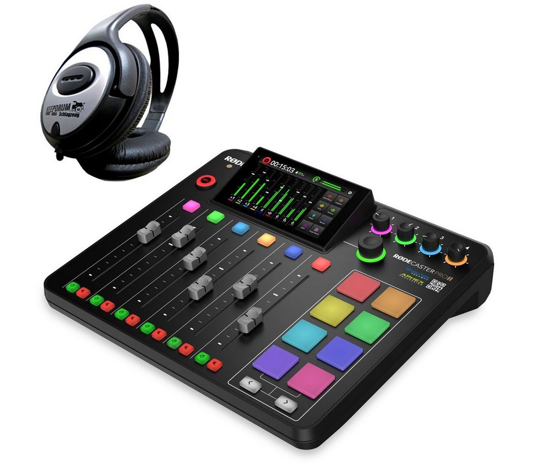 RØDE Rode Rodecaster Pro II Podcast Station mit Kopfhörer Digitales Aufnahmegerät RØDE Rode Rodecaster Pro II Podcast Station mit Kopfhörer Digitales Aufnahmegerät von RØDE