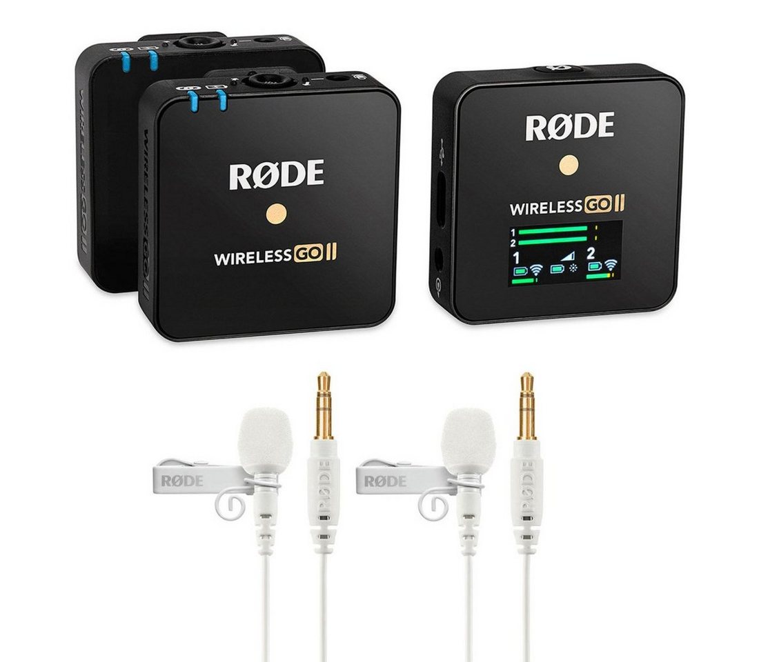 RØDE Rode Wireless GO II Mikrofon mit 2xLavalier GO Weiss Digitales Aufnahmegerät (Vorteils-Set) RØDE Rode Wireless GO II Mikrofon mit 2xLavalier GO Weiss Digitales Aufnahmegerät (Vorteils-Set) von RØDE