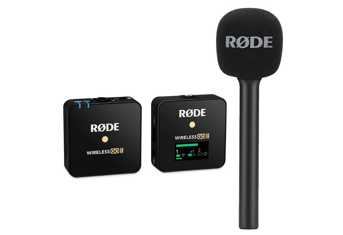 RØDE Rode Wireless GO II Single Für kurze Zeit mit InterviewGO Promo-Aktion Digitales Aufnahmegerät (Mikrofon Funk-System) von RØDE