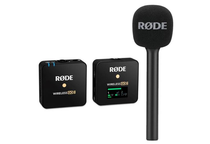 RØDE Rode Wireless GO II Single Für kurze Zeit mit InterviewGO Promo-Aktion Digitales Aufnahmegerät (Mikrofon Funk-System) von RØDE