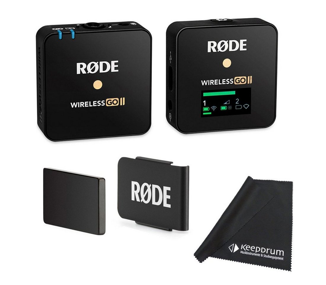 RØDE Rode Wireless GO II Single mit MagClip GO mit Tuch Digitales Aufnahmegerät (Mikrofon-Funksystem) RØDE Rode Wireless GO II Single mit MagClip GO mit Tuch Digitales Aufnahmegerät (Mikrofon-Funksystem) von RØDE