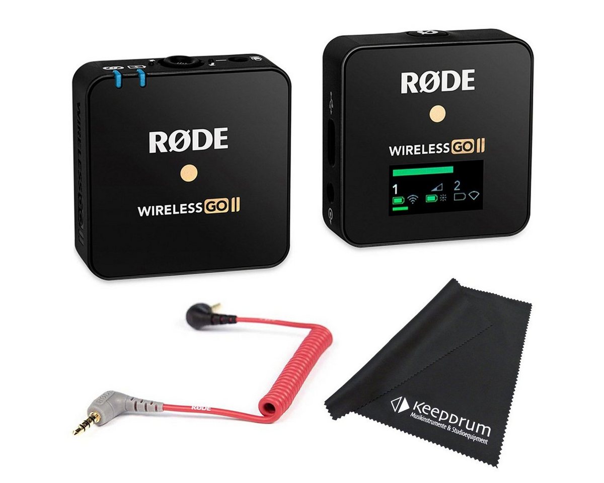 RØDE Rode Wireless GO II Single mit SC7 Adapter mit Tuch Digitales Aufnahmegerät (Mikrofon-Funksystem) RØDE Rode Wireless GO II Single mit SC7 Adapter mit Tuch Digitales Aufnahmegerät (Mikrofon-Funksystem) von RØDE