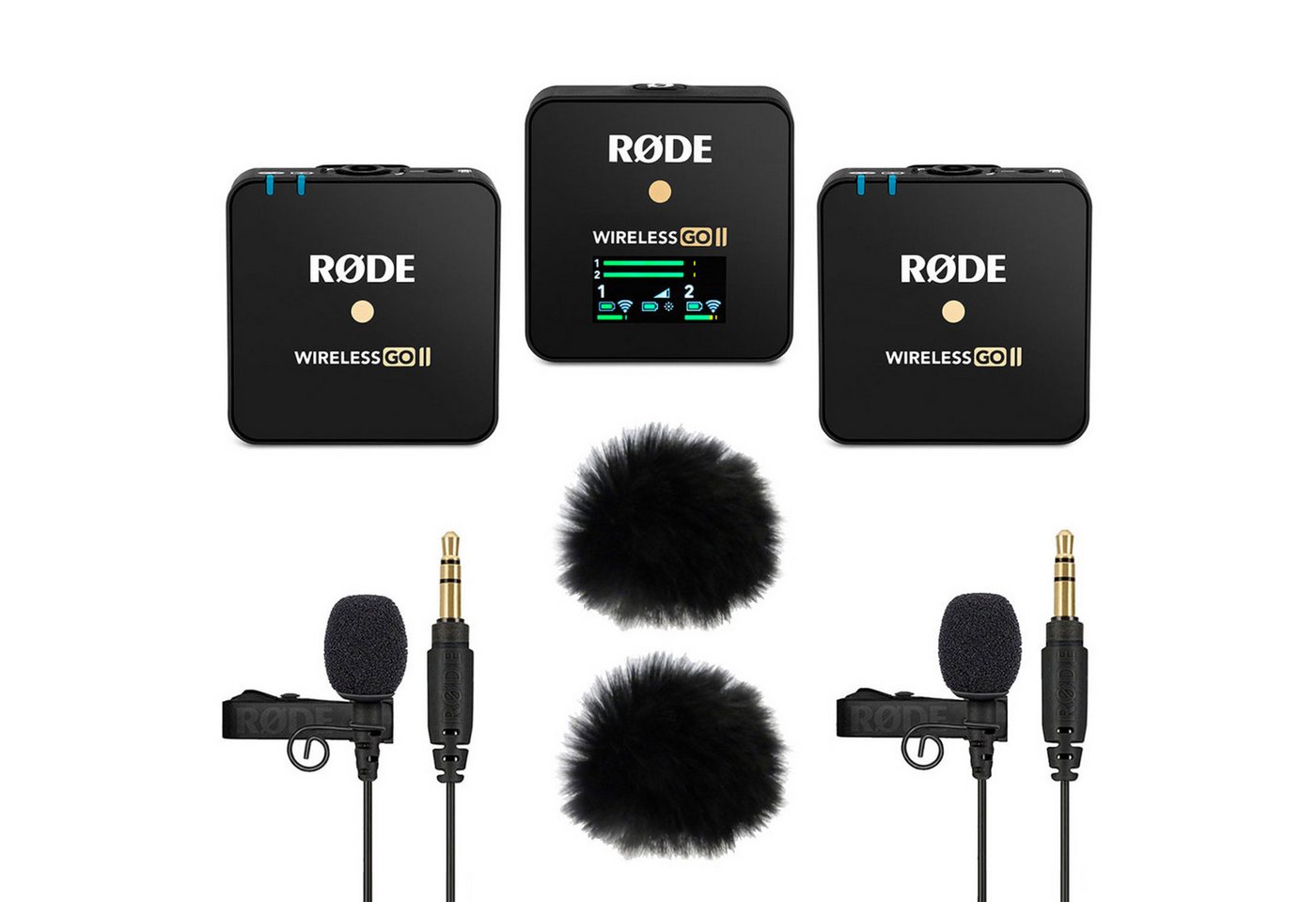 RØDE Rode Wireless GO II mit 2x Lavalier GO und 2x WS05 Digitales Aufnahmegerät (Vorteils-Set) RØDE Rode Wireless GO II mit 2x Lavalier GO und 2x WS05 Digitales Aufnahmegerät (Vorteils-Set) von RØDE