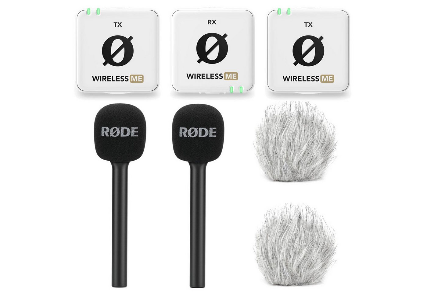 RØDE Rode Wireless ME Dual Funk-Mikrofon Weiss Interview Set 2 Digitales Aufnahmegerät (2,4 GHz) von RØDE