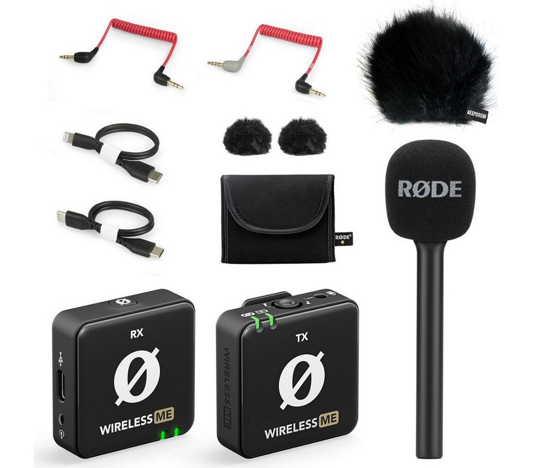 RØDE Rode Wireless ME mit Interview GO und Windschutz BK Digitales Aufnahmegerät (und Fell-Windschutz) von RØDE