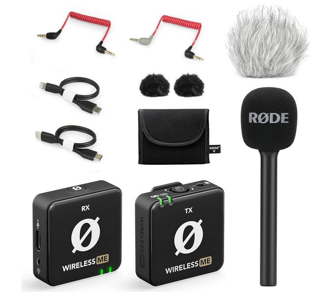 RØDE Rode Wireless ME mit Interview GO und Windschutz Digitales Aufnahmegerät (Vorteils-Set) von RØDE