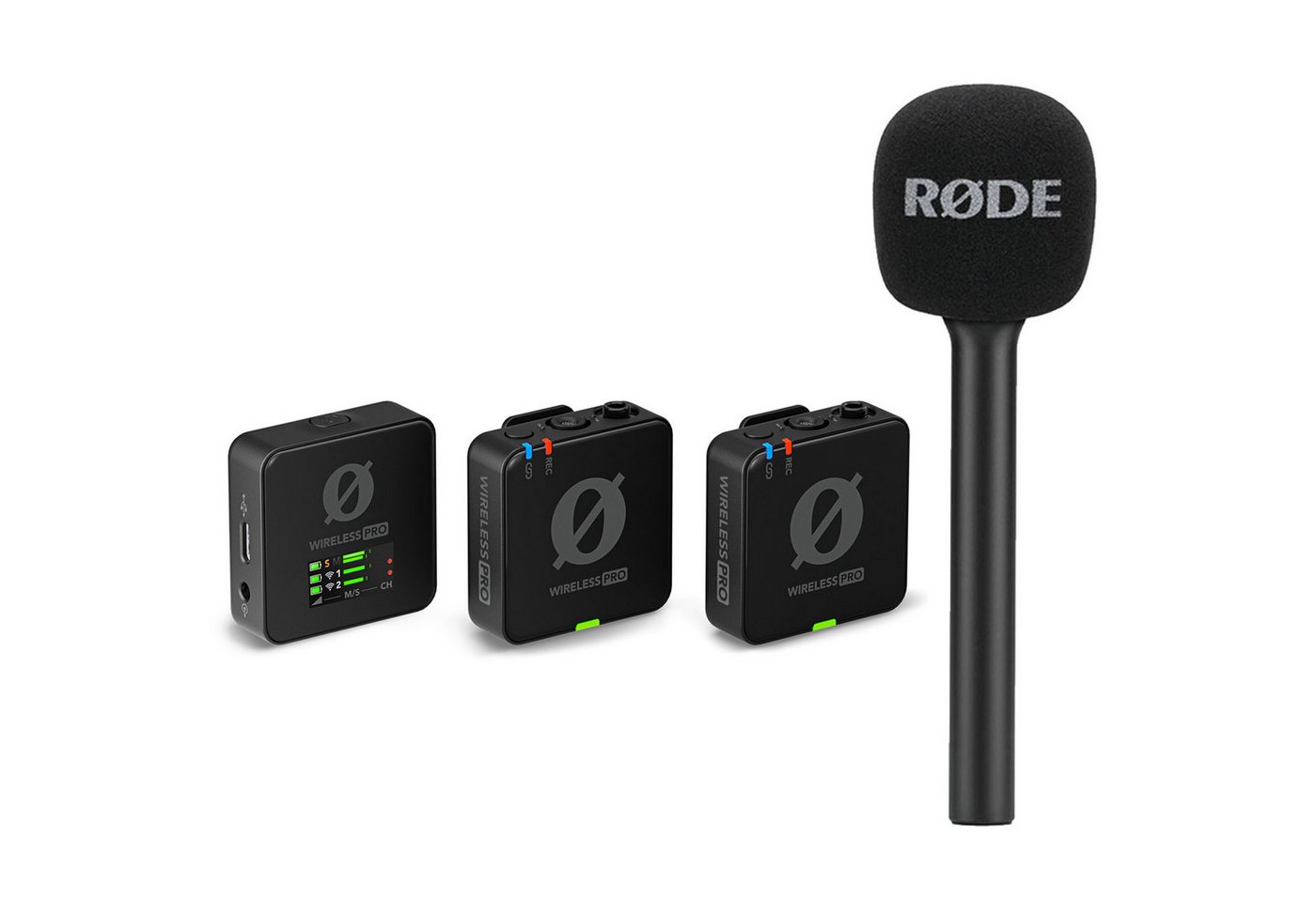 RØDE Rode Wireless Pro Für kurze Zeit mit Interview GO Promo-Aktion Digitales Aufnahmegerät (Drahtlos-Mikrofonset) von RØDE