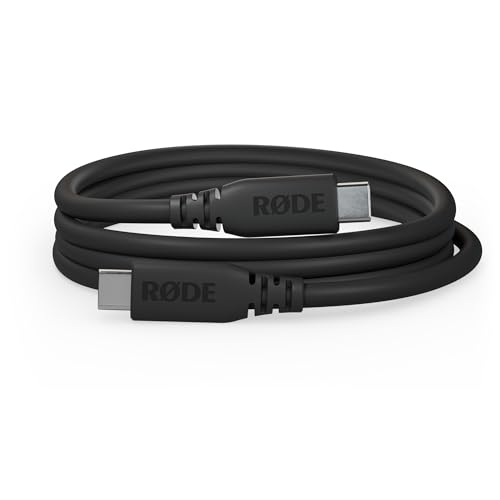 RØDE SC27 SuperSpeed USB-C zu USB-C Kabel für schnelle Datenübertragung bis zu 5 Gbps und 60W Stromversorgung (2m, Schwarz) von RØDE