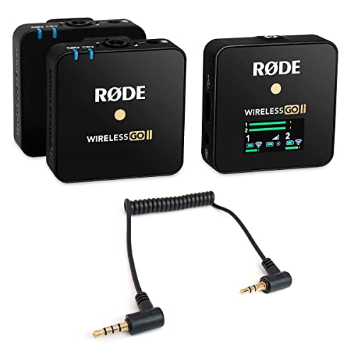 RØDE Wireless GO II Mikrofon-Funksystem + keepdrum ADP07 Adapter TRRS-TRS von RØDE