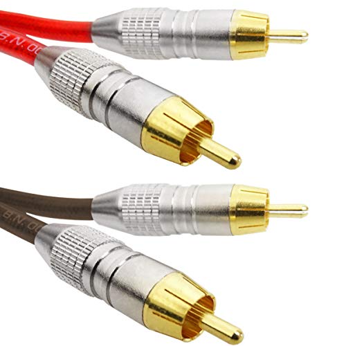 Rode Cinch-Kabel Set HiFi-Anschlusskabel RCA 1x Rot / 1x Braun 3m von RØDE