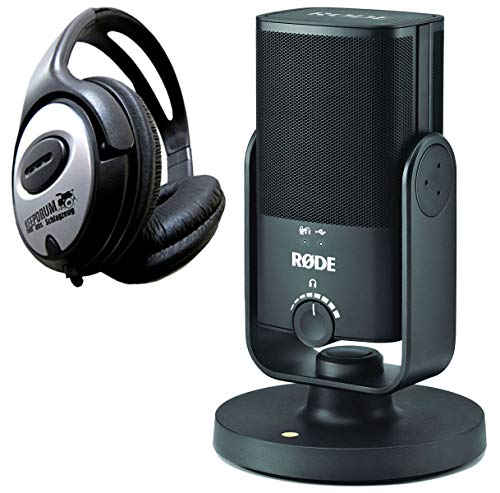 Rode NT-USB Mini USB-Studio-Kondensatormikrofon + keepdrum Kopfhörer von RØDE