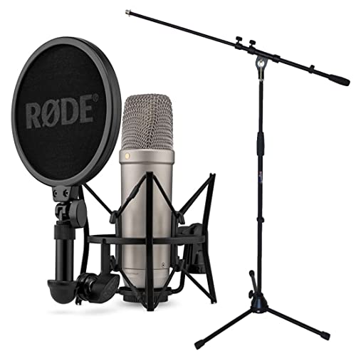Rode NT1 5th Generation XLR USB Studio-Mikrofon + keepdrum Mikrofonständer von RØDE