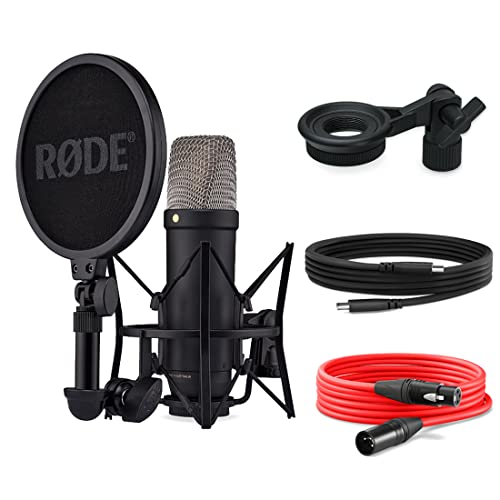 Rode NT1 5th Generation XLR USB Studio-Mikrofon Black + keepdrum MSA033 Halterung von RØDE