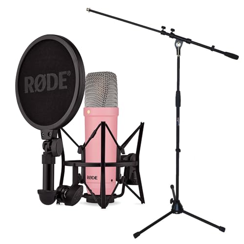 Rode NT1 Signature Pink Studio-Mikrofon + keepdrum Mikrofonständer von RØDE