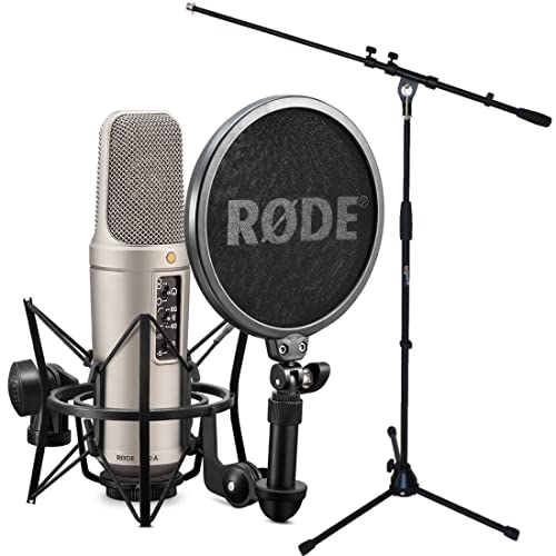 Rode NT2-A XLR Kondensator Mikrofon Set + keepdrum Galgen-Mikrofonständer von RØDE