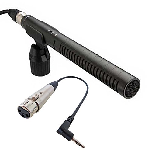 Rode NTG-1 Richtmikrofon + keepdrum MC-025XJ Mikrofonkabel XLR3F – 3,5mm TRS Winkelstecker für Kameras von RØDE