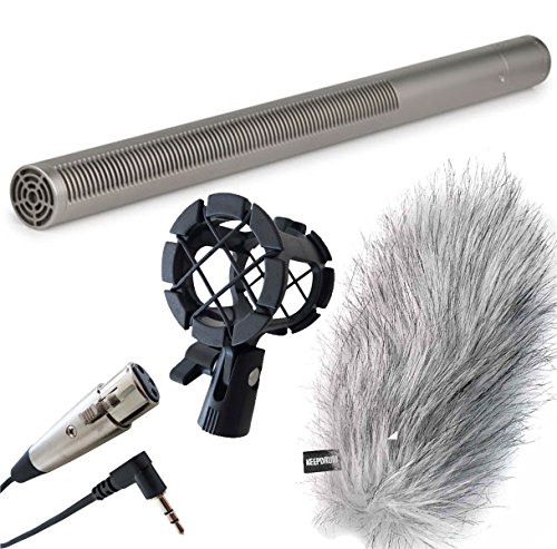 Rode NTG-3 Richtrohr-Mikrofon + keepdrum Fell-Windschutz - Spinne – XLR/TRS Kabel von RØDE