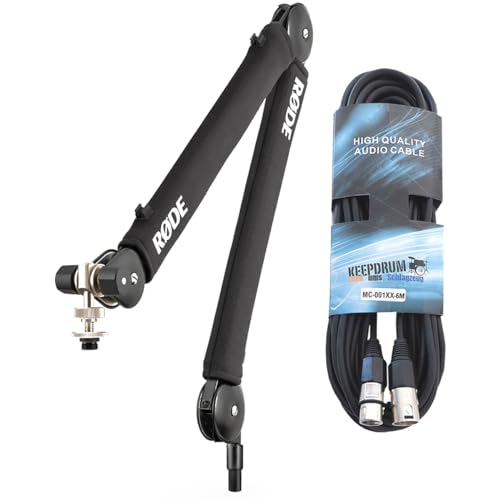 Rode PSA1+ Black Mikrofonarm Tisch-Stativ Schwarz + keepdrum XLR-Kabel Rode PSA1+ Black Mikrofonarm Tisch-Stativ Schwarz + keepdrum XLR-Kabel von RØDE