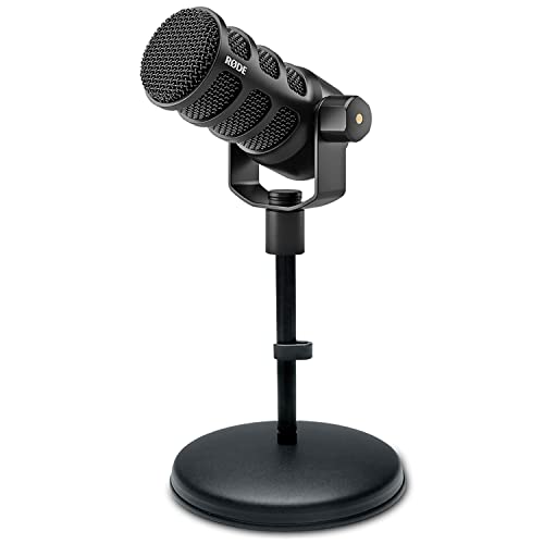 Rode Podmic USB XLR Podcast Sprecher-Mikrofon + keepdrum MS032 Tisch-Stativ von RØDE