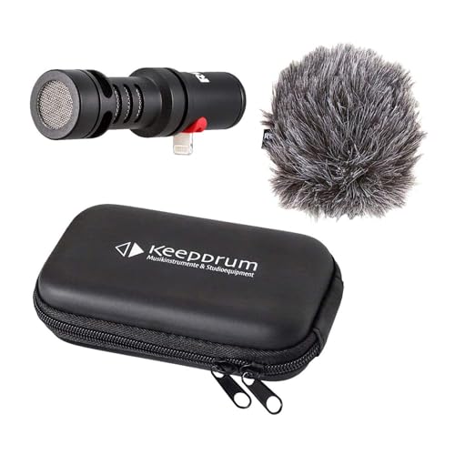 Rode VMML Videomic Me-L Mikrofon für iPhone iOS + keepdrum Soft-Case von RØDE