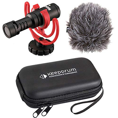 Rode Videomicro Kamera-Mikrofon + keepdrum Soft-Case Tasche von RØDE