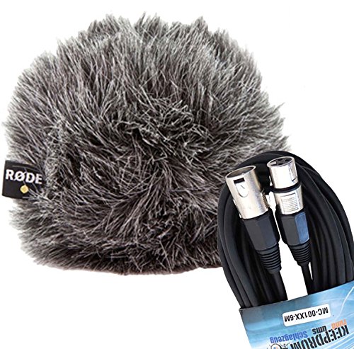 Rode WS 8 Deluxe Fell-Windschutz für NT5 NT55 NT6 + keepdrum 6m XLR Kabel von RØDE