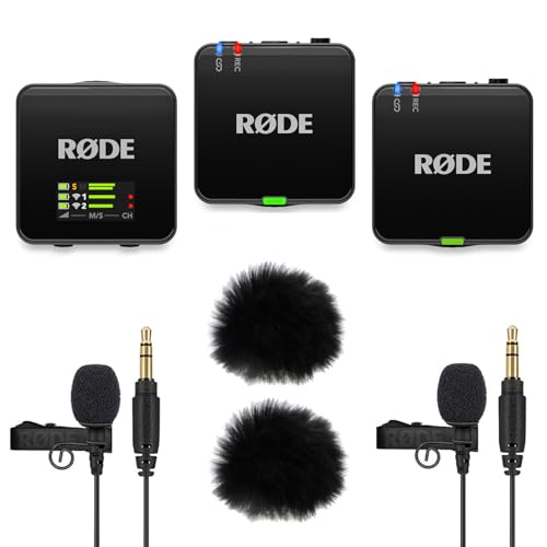 Rode Wireless GO Gen 3 Drahtloses 2-Kanal Mikrofon-Funksystem mit 2X Lavalier GO Mikrofon und 2X keepdrum Fell-Windschutz Rode Wireless GO Gen 3 Drahtloses 2-Kanal Mikrofon-Funksystem mit 2X Lavalier GO Mikrofon und 2X keepdrum Fell-Windschutz von RØDE