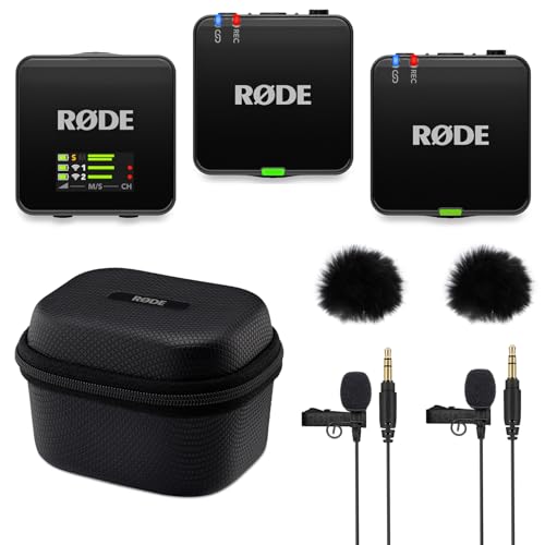 Rode Wireless GO Gen 3 Drahtloses 2-Kanal Mikrofon-Funksystem mit Charge Case + 2X Lavalier GO Mikrofon und 2X Fell-Windschutz Rode Wireless GO Gen 3 Drahtloses 2-Kanal Mikrofon-Funksystem mit Charge Case + 2X Lavalier GO Mikrofon und 2X Fell-Windschutz von RØDE