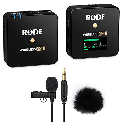 Rode Wireless GO II Single Mikrofon-Funksystem + Lavalier GO + keepdrum Fell-Windschutz von RØDE