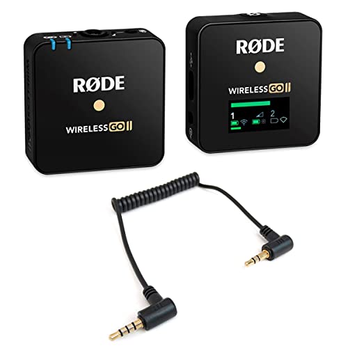 Rode Wireless GO II Single Mikrofon-Funksystem + keepdrum ADP07 TRS-Adapter von RØDE