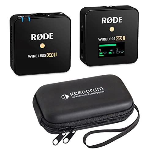 Rode Wireless GO II Single Mikrofon-Funksystem + keepdrum Soft-Case von RØDE