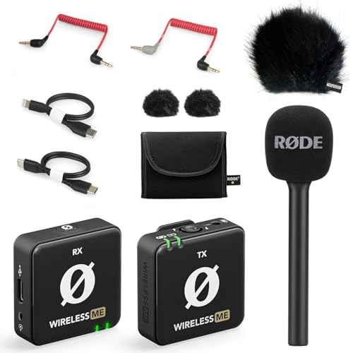 Rode Wireless ME Drahtlos-Mikrofon-Set + Interview GO Griff-Handadapter + keepdrum Fell-Windschutz BK Rode Wireless ME Drahtlos-Mikrofon-Set + Interview GO Griff-Handadapter + keepdrum Fell-Windschutz BK von RØDE
