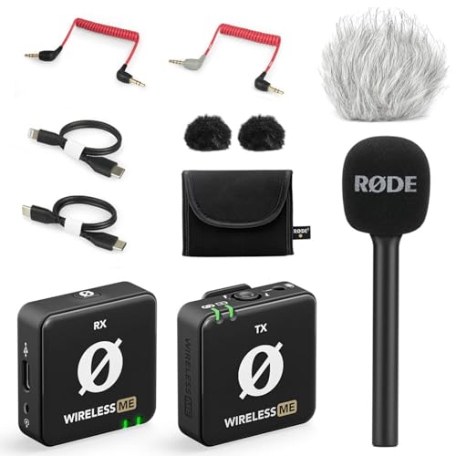Rode Wireless ME Drahtlos Mikrofon-System + Interview GO Handadapter + keepdrum Windschutz Rode Wireless ME Drahtlos Mikrofon-System + Interview GO Handadapter + keepdrum Windschutz von RØDE