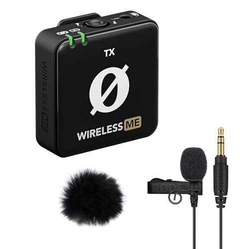 Rode Wireless ME TX drahtloses Mikrofon Sender-Modul Einzel + Lavalier GO + keepdrum Fell-Windschutz von RØDE