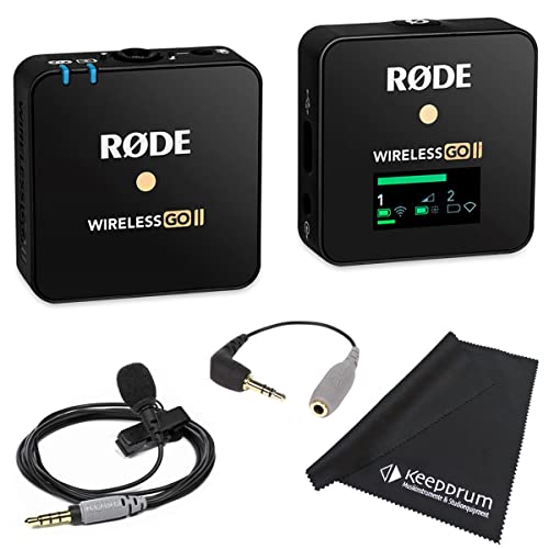 Wireless GO II Single Funk-Mikrofon System + Smartlav + SC3 Adapter + keepdrum Tuch von RØDE