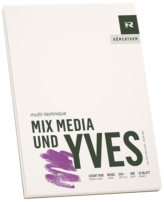 RÖMERTURM Künstlerblock , MIX MEDIA UND YVES, , DIN A2 von RÖMERTURM