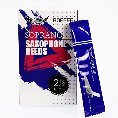 ROFFEE Sax Schilf,soprano sax saxophone reeds strength 2.5,10 pcs/box,individual packing von ROFFEE