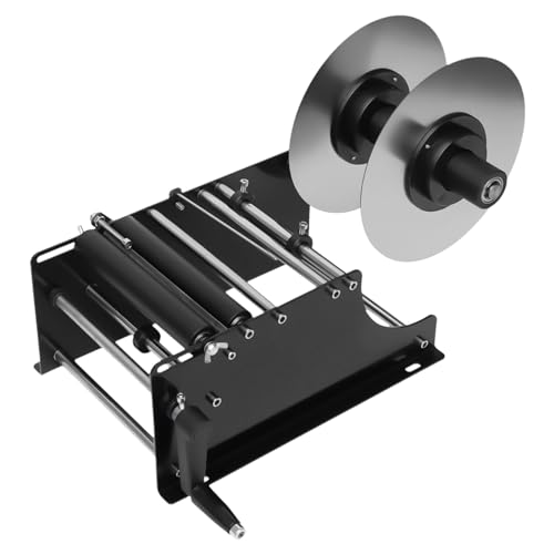 ROGONPDK Etikettiermaschine Manuelle Manuelle Etikettiermaschine Etikettiergerät für rund Dose/Flasche Selbstklebende Etikettiermaschine Lebensmittel Labeling Machine für Runde Flaschen von ROGONPDK