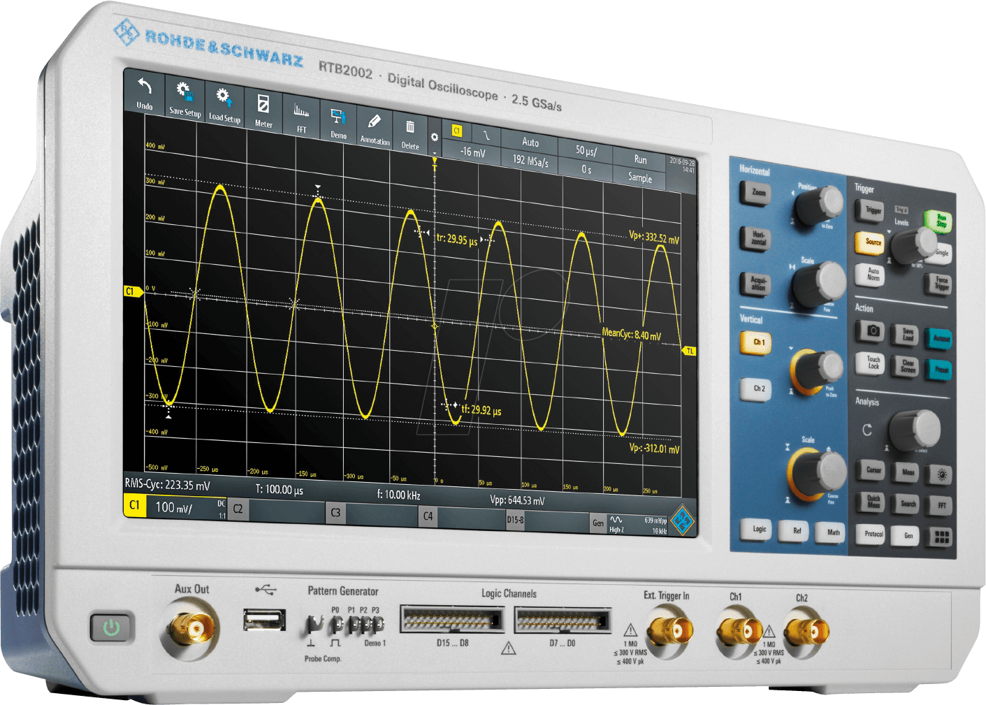 RTB 2K 102 - Digital-Speicher-Oszilloskop RTB 2002, 100 MHz, 2 Kanäle von ROHDE & SCHWARZ