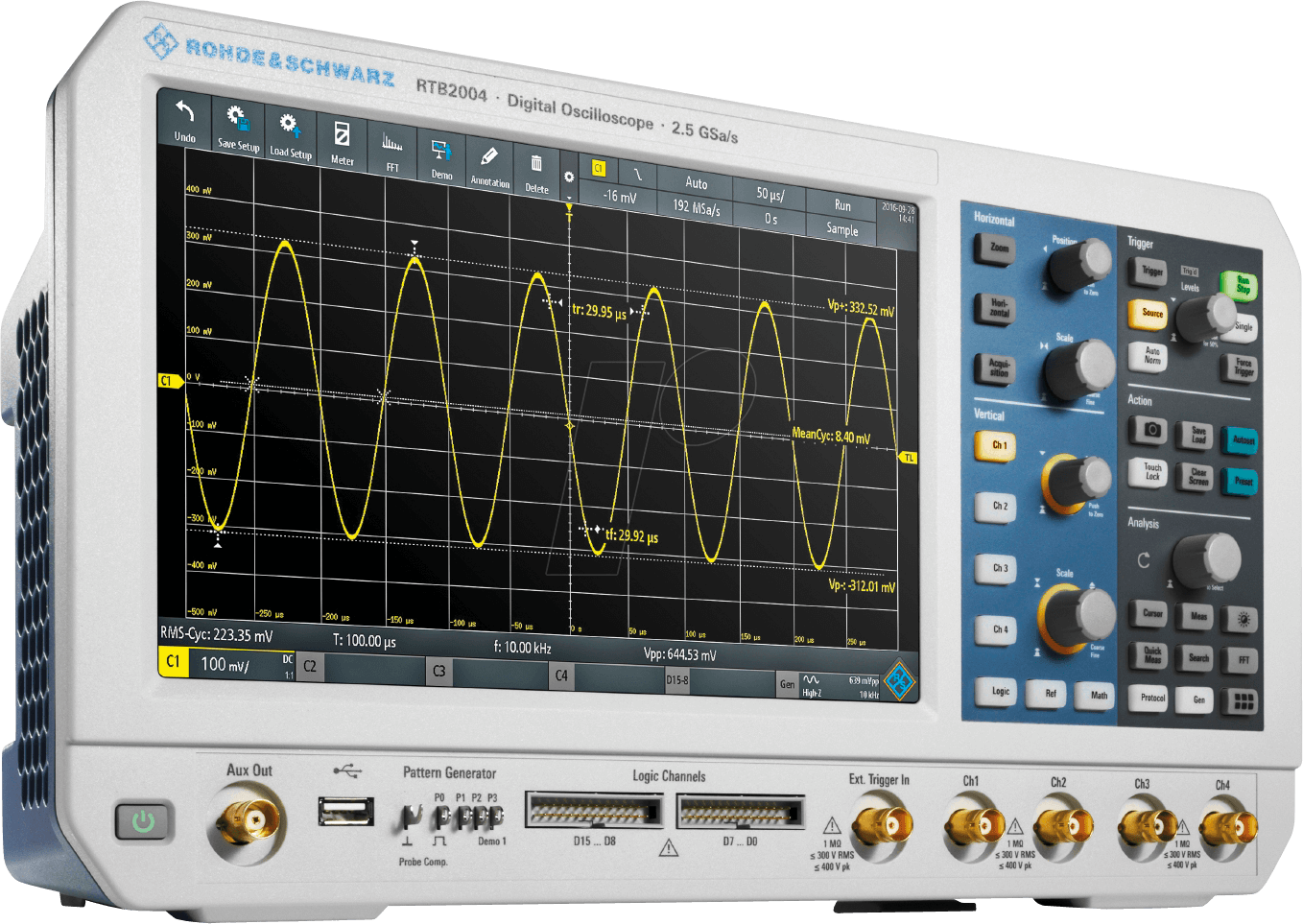 RTB 2K 304M - Mixed-Signal-Oszilloskop RTB 2004, 300 MHz, 4 Kanäle von ROHDE & SCHWARZ