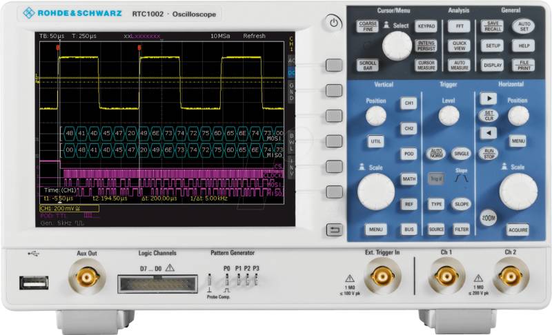 RTC 1K 52 - Digital-Speicher-Oszilloskop RTC 1000, 50 MHz, 2 Kanäle von ROHDE & SCHWARZ