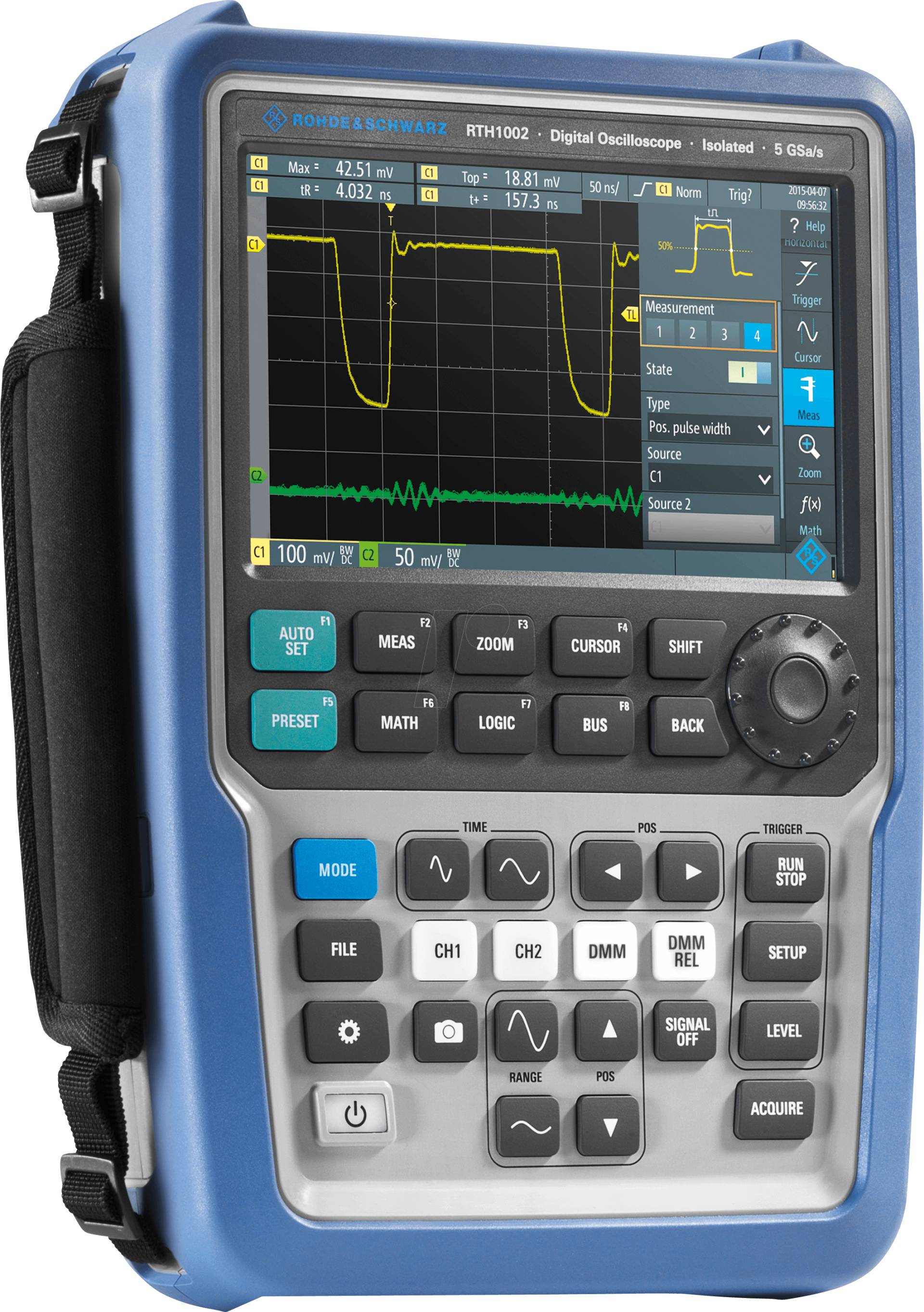 RTH 1002 MSO - Handheld-Oszilloskop RTH1002, 60 MHz, 2 Kanäle, Multimeter von ROHDE & SCHWARZ