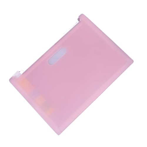 Basics Expanding File Folder Organiser, 13 taschen Erweiterbar Datei Ordner Büro A4 Dokument Veranstalter Stehen Akkordeon Ordner(Pink) von ROJDFCNBW
