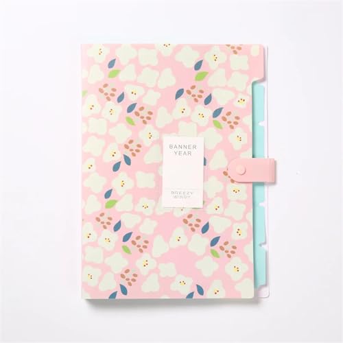 Basics Expanding File Folder Organiser, 6 Schichten Dokumententasche Niedlicher Datei-Organizer Rechnungsordner Aufbewahrungstasche Schreibwaren Bürobedarf Ordner(Red) von ROJDFCNBW