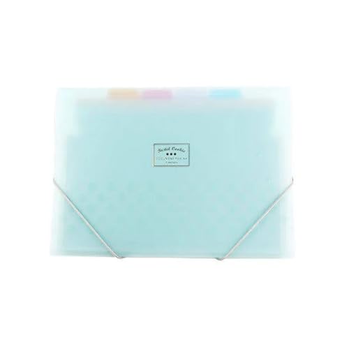Basics Expanding File Folder Organiser, 8 Schichten Inner Document Organizer Dateispeicherordner A4 4 Farben erhältlich(Sky Blue) von ROJDFCNBW