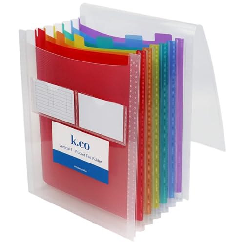 Basics Expanding File Folder Organiser, A4 Organizer Tasche Business Office Briefpapier Ordner von ROJDFCNBW