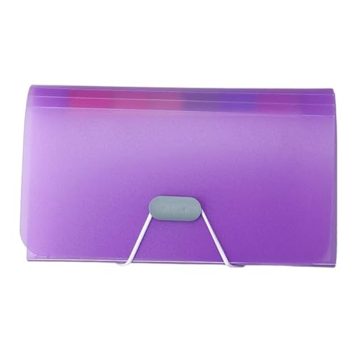 Basics Expanding File Folder Organiser, A6 Dokumente Organizer Datei Beutel Rechnung Ordner Dokument Ordner Organizer Schule Büro Binder Ordner(B purple) von ROJDFCNBW