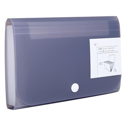 Basics Expanding File Folder Organiser, A6 Dokumente Organizer Datei Beutel Rechnung Ordner Dokument Ordner Organizer Schule Büro Binder Ordner(D grey) von ROJDFCNBW
