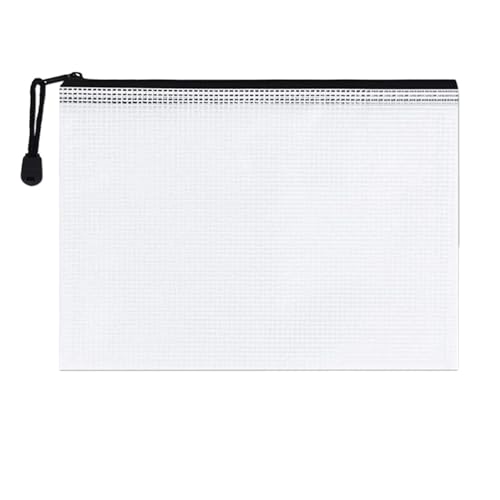 Plastic Wallets Zip Folders, 4 STÜCKE A3 A4 A5 A6 Dokument Zip Datei Ordner Schule Bürobedarf Make-Up Taschen(1pc a3) von ROJDFCNBW